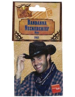Cowboy Blue Bandanna Western Costume Accessory