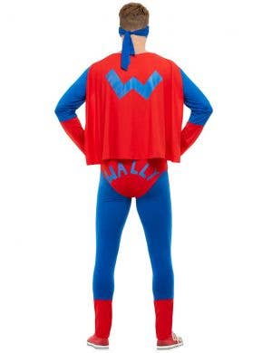 Wallyman Mens Red Superhero Costume