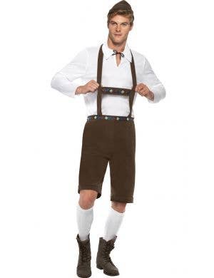Men's German Lederhosen Fancy Dress Costume 