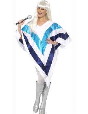 Super Trooper Women's White Poncho Costume Main Image
