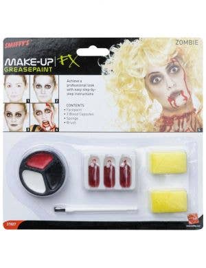 Zombie Greasepaint Halloween Costume Makeup Set - Main Image