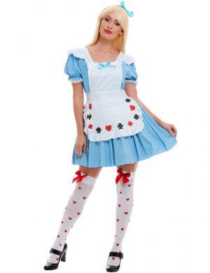 Womens Deck of Cards Alice in Wonderland Costume - Main Image