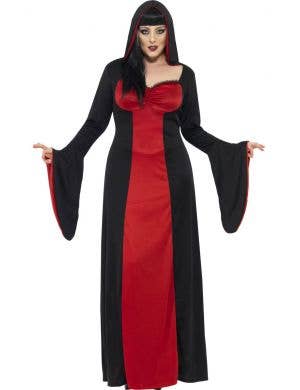Dark Temptress Womens Hooded Plus Size Costume Robe