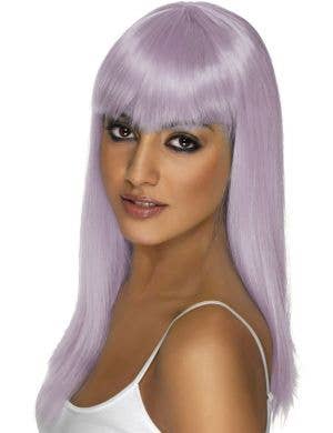 Lilac Women's Straight Costume Wig with Fringe