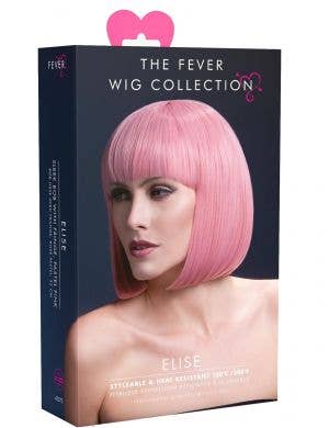 Elise Deluxe Heat Resistant Pale Pink Womens Bob Wig