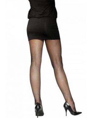 Black Full Length Fishnet Pantyhose for Plus Size Women - Main Image