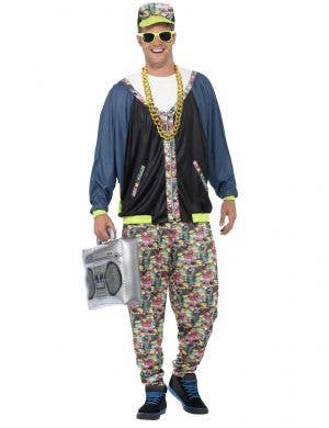 Mens Hip Hop 80s Dress Up Costume - Main Image