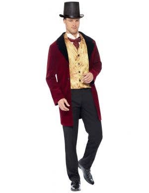 Men's Deluxe Edwardian Gentleman Fancy Dress Costume Front Image