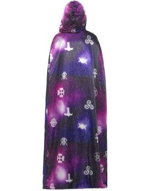 Halloween Reversible Deluxe Galaxy Ouija Costume Cape