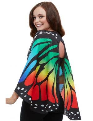 Fabric Rainbow Butterfly Costume Wings - Main Image