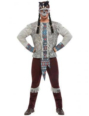Mens Dark Spirit Warrior Costume for Halloween - Main Image