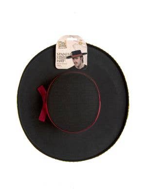 Spanish Adults Black Poblano Costume Hat