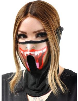 Vampire Fangs Sound Activated Light Up Mask