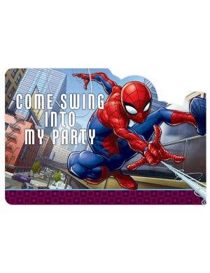 Image Of Spiderman 8 Pack Party Invitations
