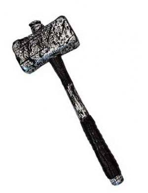 Mighty Thor's Silver Mjolnir Hammer Costume Weapon