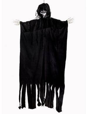 Life Size Black Animated Grim Reaper Halloween Decoration