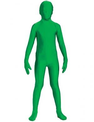 Boys Green Second Skin Suit Dress Up Costume - Main Image