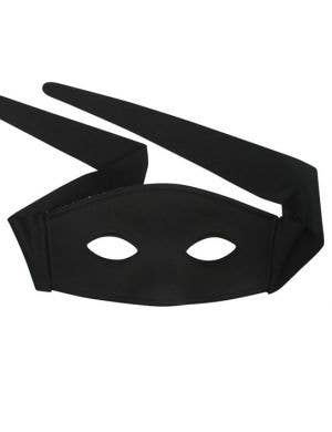 Adult's Basic Black Zorro Masquerade Mask