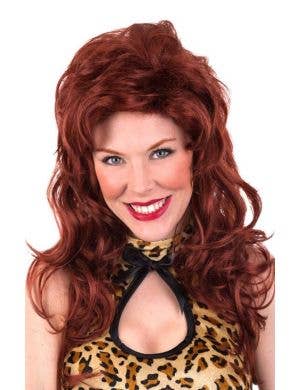 Peggy Long Curly Auburn Red Womens Bogan Wig