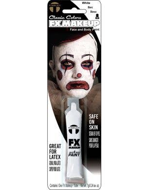 Image of Deluxe White Face and Body Paint Costume Makeup