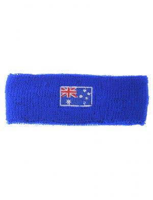 Blue Sweat Band with Aussie Flag