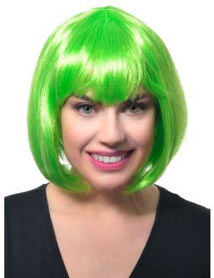 Economy Neon Green Womens Bob Costume Wig
