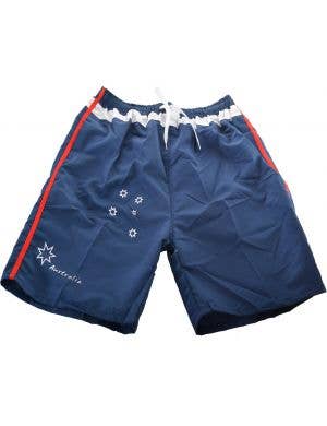 Navy Blue, Red And White Mens Aussie Board Shorts