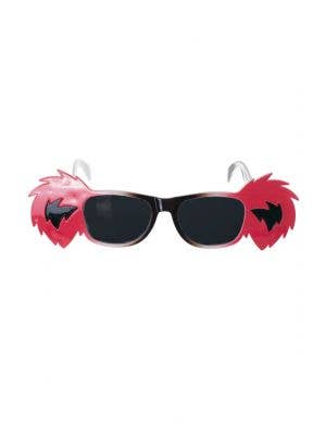 Black and Red Novelty Koala Costume Glasses - View 1