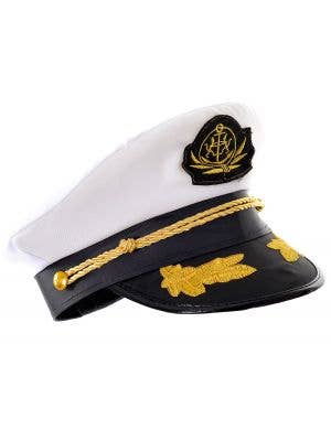 Sailor Captain Black and White Costume Hat