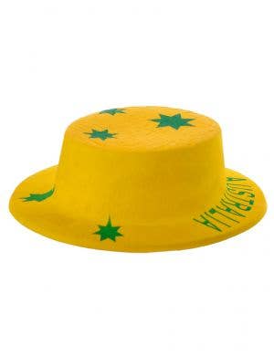 Plastic Green and Gold Aussie Costume Hat
