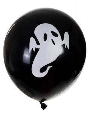 Set of Black and White Ghost Halloween Balloons