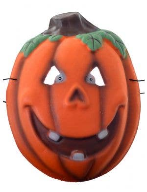 Orange Pumpkin Halloween Costume Mask with Smile