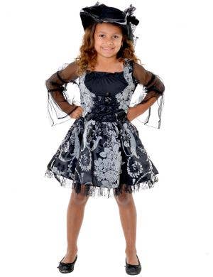 Pirate Sweetie Girls Black and Grey Dress Up Costume