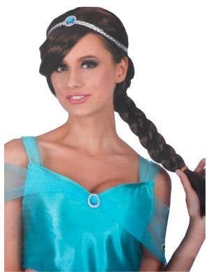 Women's Brown Princess Jasmine Plaited Costume Wig