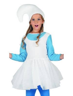 Woodland Blue Elf Girls Storybook Fancy Dress Costume