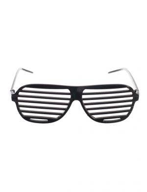 80's Black Shutter Sunglasses Novelty Accessory Main Image