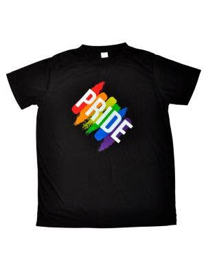 Image of Rainbow Pride Black Unisex Adults Crew Neck Shirt