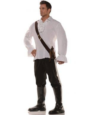 Soft Black Felt Sword Shoulder Harness Costume Accessory View 1