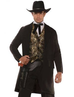 Wild West Gambler Plus Size Mens Cowboy Costume