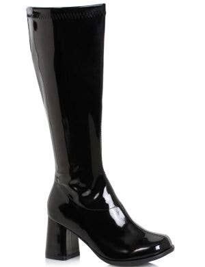 Image of Knee High Black Wide Calf 1970s Go Go Costume Boots