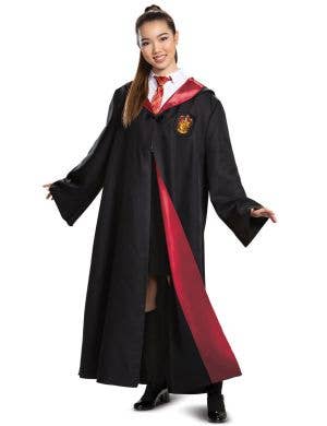 Image of Harry Potter Women's Deluxe Gryffindor Costume Robe - Front View