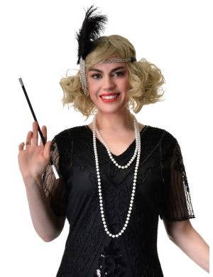 Ravishing Black Sequin 1920s Gatsby Womens Plus Size Costume