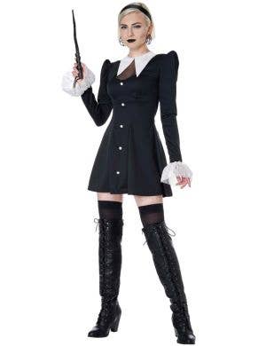 Image of Sabrina Spellman Womens Witch Halloween Costume - Front View