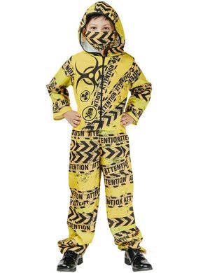 Image of Toxic Yellow Hazmat Boys Halloween Costume