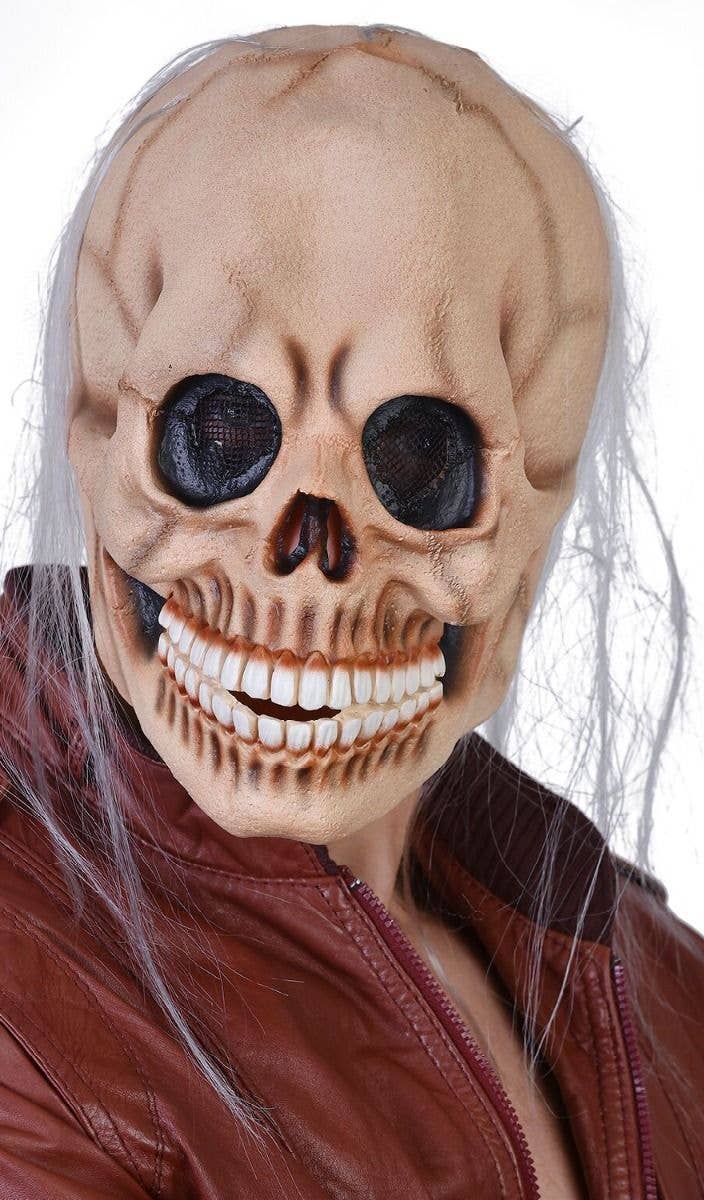 Skull Mask Indian Cosplay Latex Full Face Horror Adult Halloween Party Cowboy