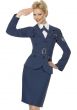 Womens 1940s Navy Blue Air Force Captain Costume Military Uniform - Close Image