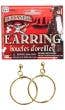 Unisex Gold Hooped Pirate Costume Earrings
