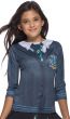 Girls Slytherin Printed Harry Potter Costume Shirt Close Image