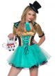 Women's Tea Party Sexy Mad Hatter Costume - Close Image