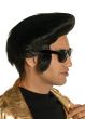Image of King of Rock Men's Black Pompadour Costume Wig